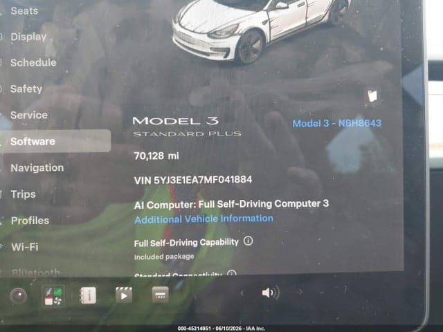 2021 TESLA MODEL 3 STANDARD RANGE PLUS REAR-WHEEL DRIVE 7