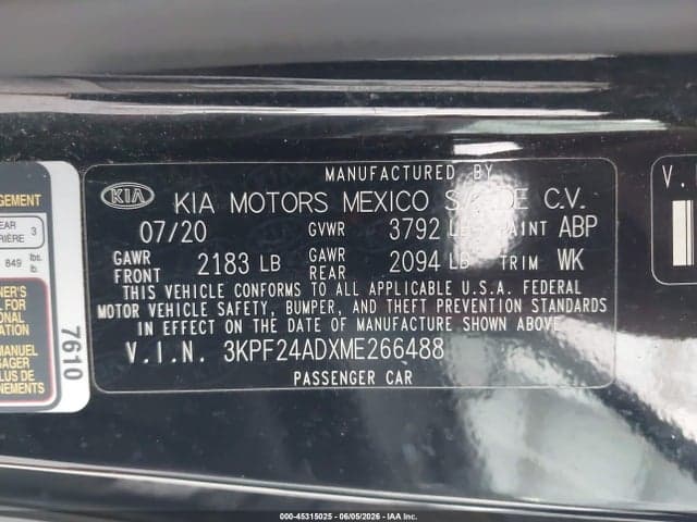 2021 KIA FORTE LXS 9