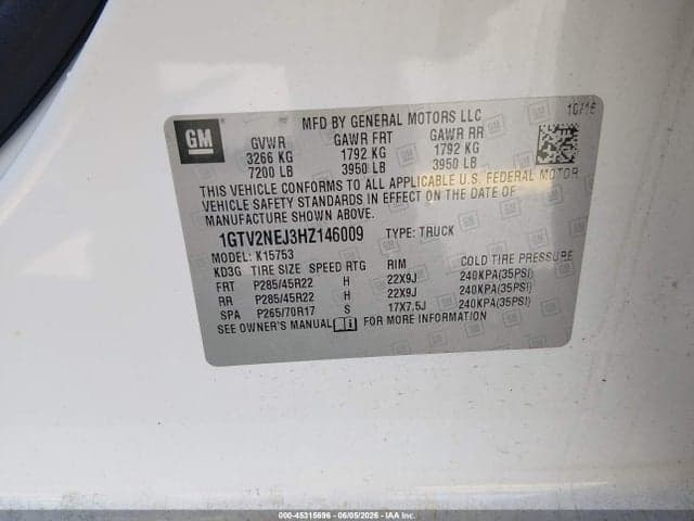 2017 GMC SIERRA 1500 SLT 9