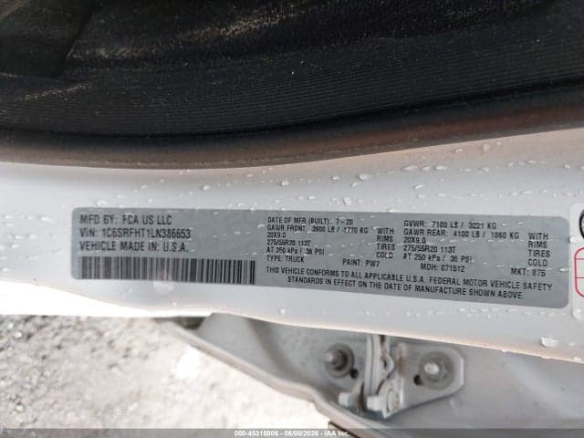 2020 RAM 1500 9