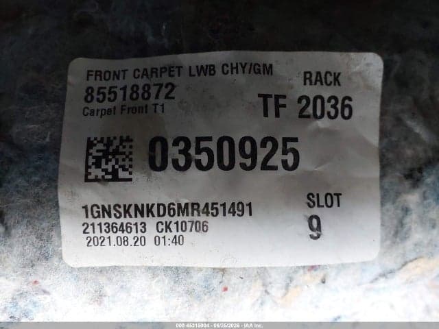 2021 CHEVROLET TAHOE 4WD LT 9