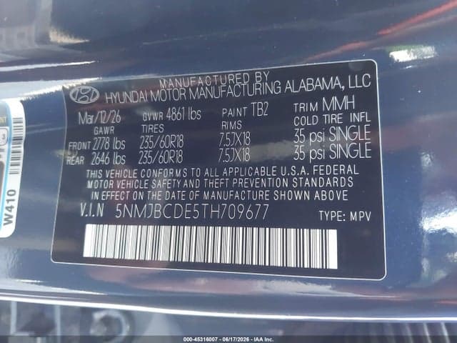 2026 HYUNDAI TUCSON SEL 9