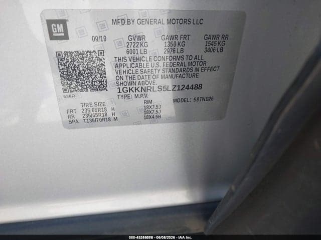 2020 GMC ACADIA FWD SLE 9