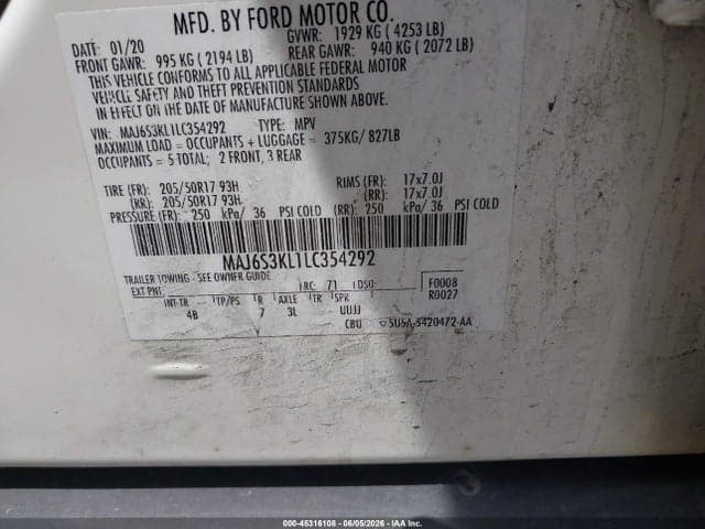 2020 FORD ECOSPORT TITANIUM 9
