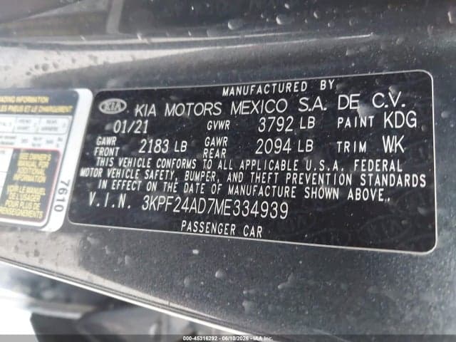 2021 KIA FORTE LXS 9