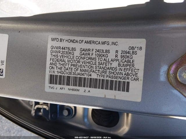 2018 HONDA ACCORD SPORT 2.0T 9