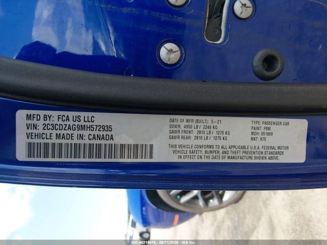 2021 DODGE CHALLENGER SXT 9