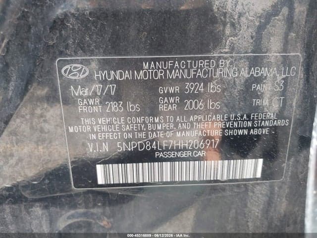 2017 HYUNDAI ELANTRA VALUE EDITION 9