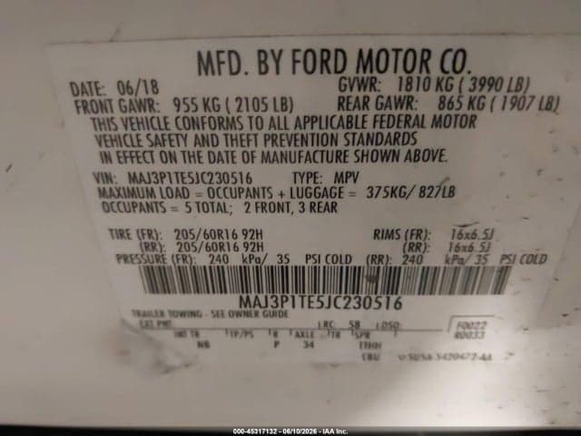 2018 FORD ECOSPORT SE 9