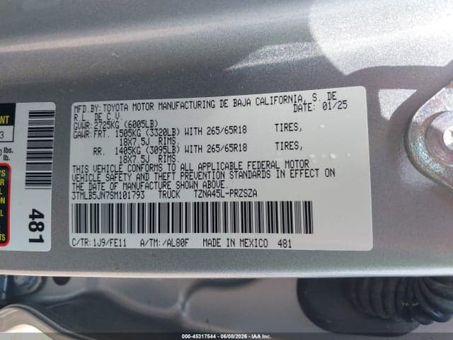 2025 TOYOTA TACOMA TRD SPORT 10