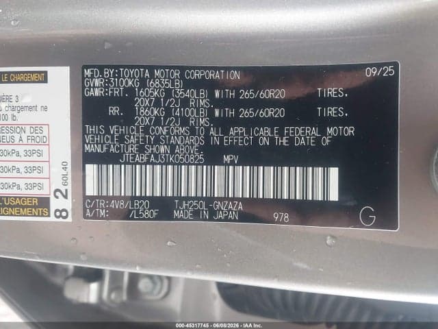 2026 TOYOTA LAND CRUISER 9
