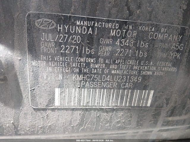 2020 HYUNDAI IONIQ PLUG-IN HYBRID SEL 9