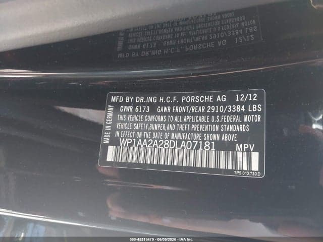 2013 PORSCHE CAYENNE 9