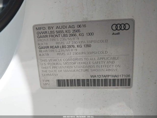 2017 AUDI Q5 3.0T PREMIUM PLUS 9