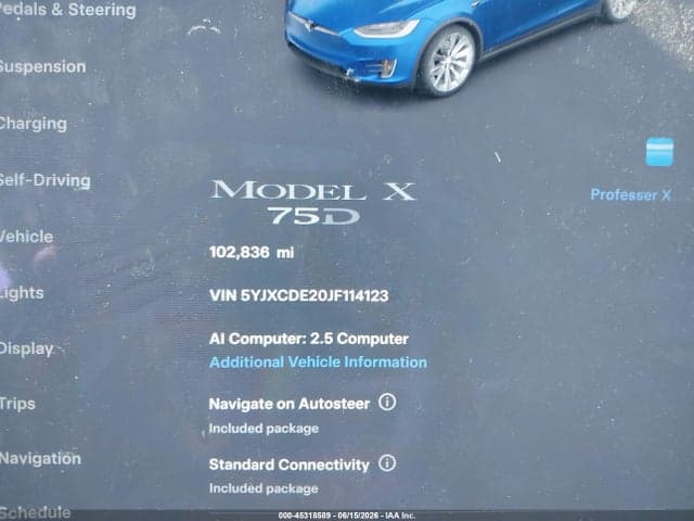2018 TESLA MODEL X 100D/75D/P100D 7