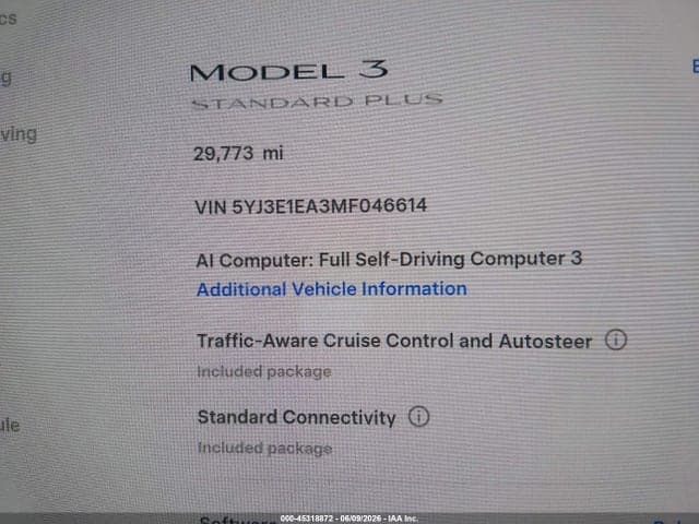 2021 TESLA MODEL 3 STANDARD RANGE PLUS REAR-WHEEL DRIVE 7