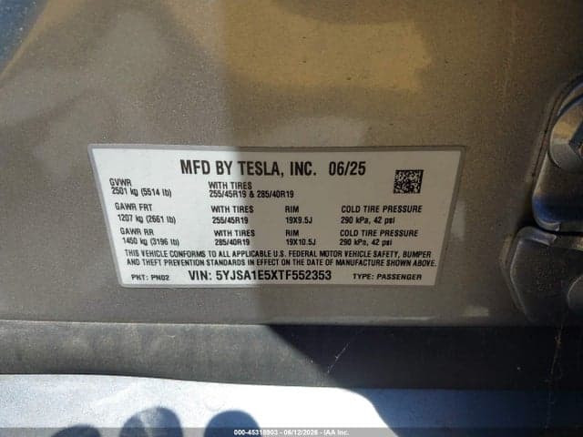 2026 TESLA MODEL S ALL-WHEEL DRIVE 9