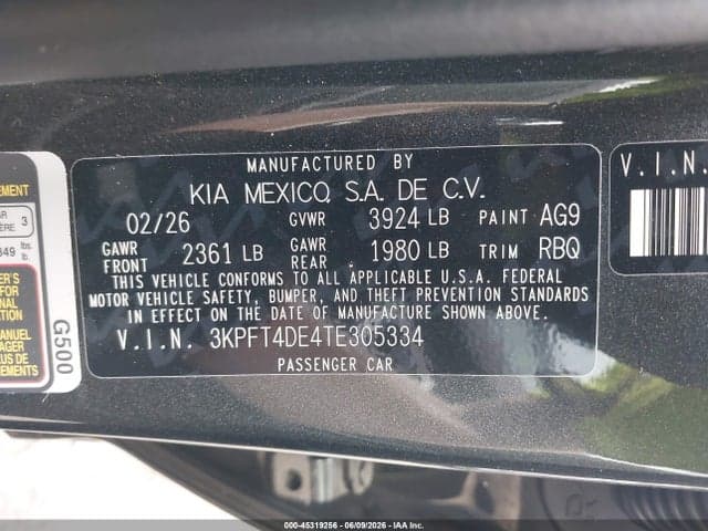 2026 KIA K4 LXS 9