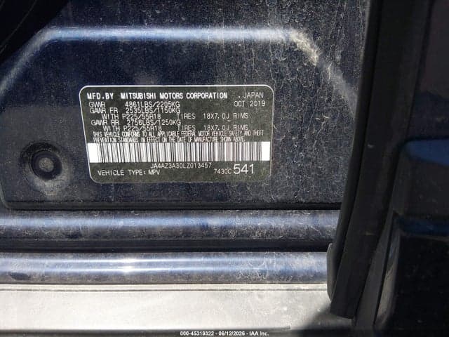 2020 MITSUBISHI OUTLANDER LE 2.4 S-AWC 9