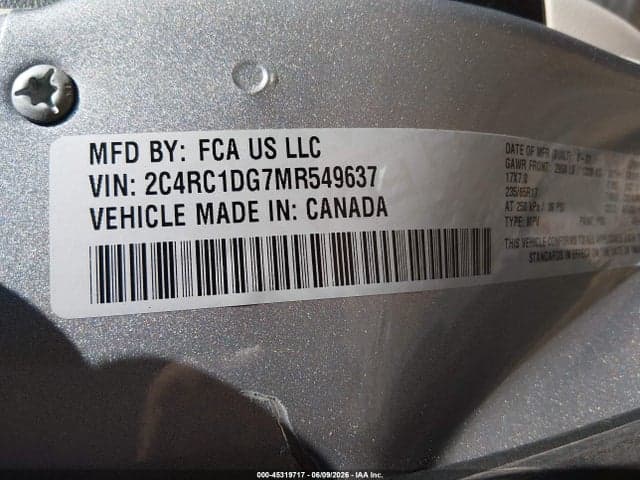 2021 CHRYSLER VOYAGER LXI 9