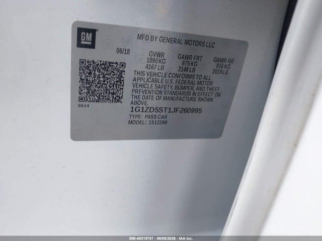 2018 CHEVROLET MALIBU LT 9