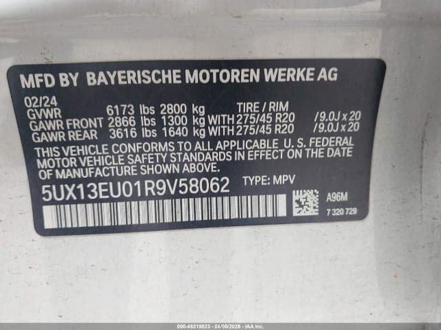 2024 BMW X5 SDRIVE40I 9