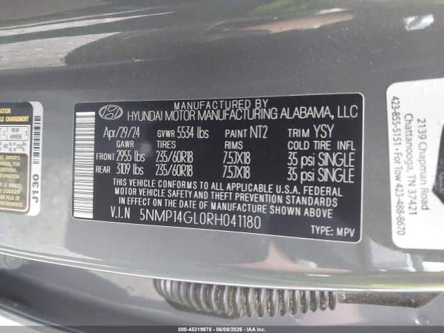 2024 HYUNDAI SANTA FE SE 9
