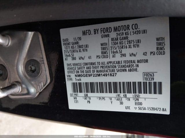 2021 FORD TRANSIT CONNECT XLT PASSENGER 9
