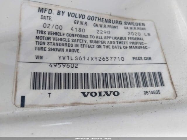 2000 VOLVO S70 SE 9
