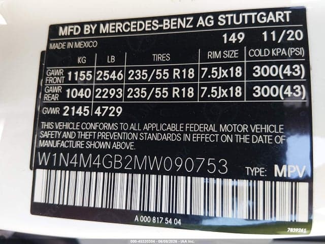 2021 MERCEDES-BENZ GLB 250 9