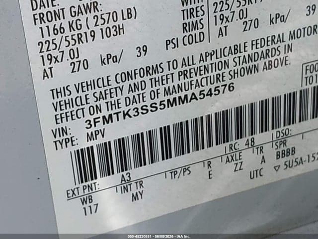 2021 FORD MUSTANG MACH-E PREMIUM 9
