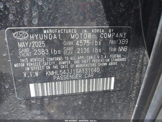 2025 HYUNDAI SONATA HYBRID LIMITED 9