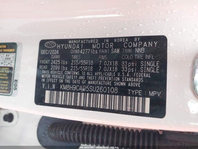 2025 HYUNDAI KONA SEL 9