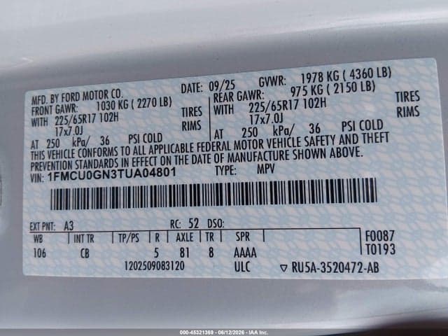 2026 FORD ESCAPE ACTIVE 9
