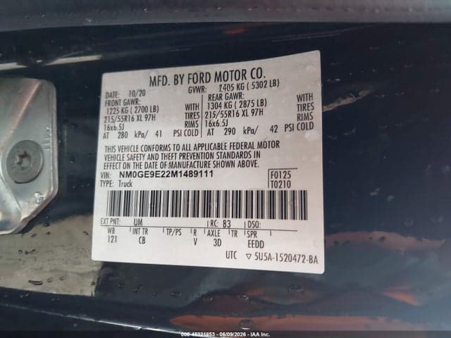 2021 FORD TRANSIT CONNECT XL PASSENGER 9