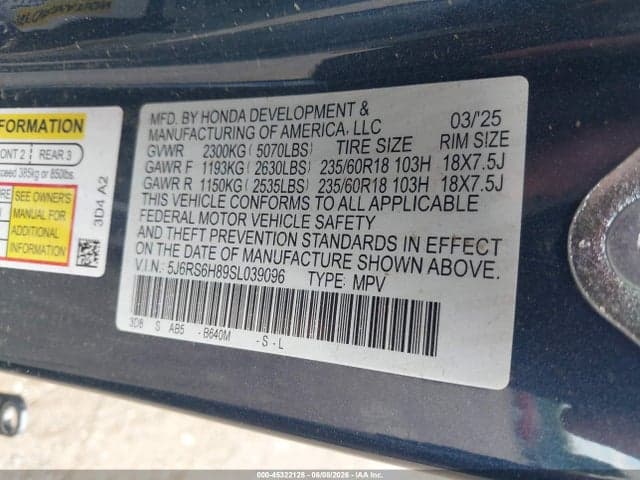 2025 HONDA CR-V HYBRID SPORT-L 9
