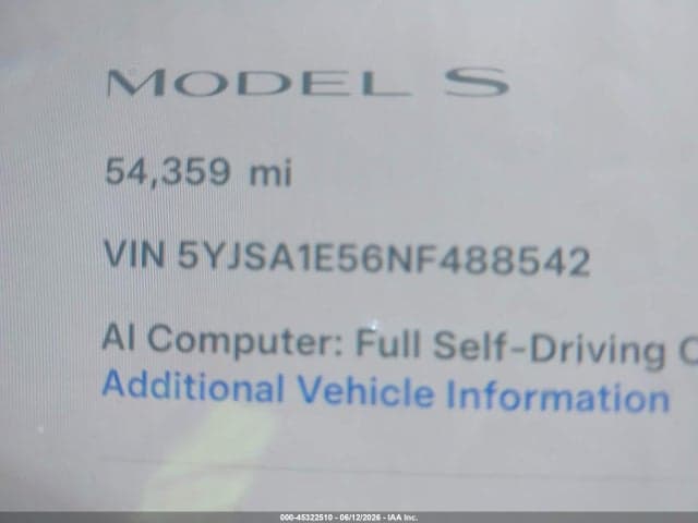 2022 TESLA MODEL S DUAL MOTOR ALL-WHEEL DRIVE 15