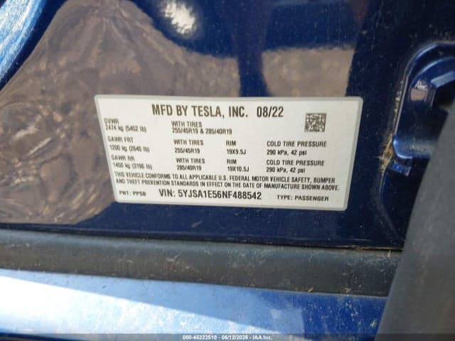 2022 TESLA MODEL S DUAL MOTOR ALL-WHEEL DRIVE 9
