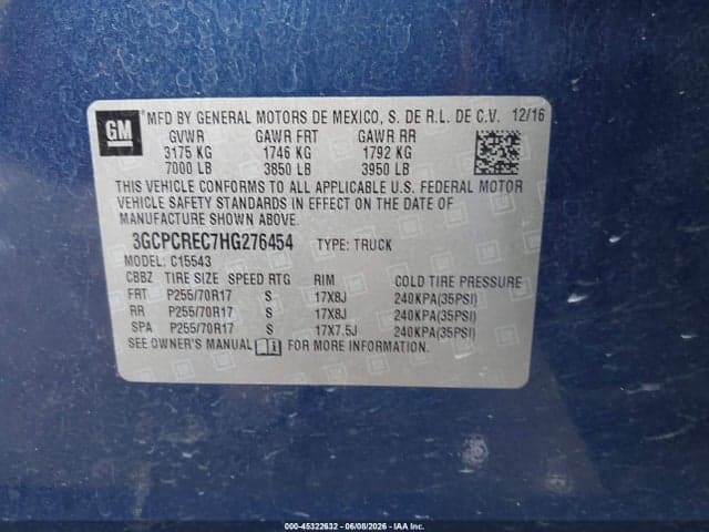 2017 CHEVROLET SILVERADO 1500 1LT 9