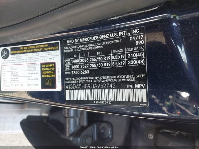 2017 MERCEDES-BENZ GLE 350 4MATIC 9