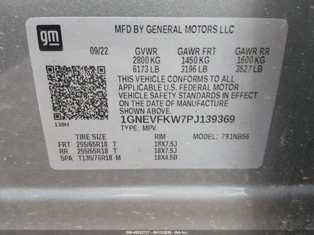 2023 CHEVROLET TRAVERSE AWD LS 9