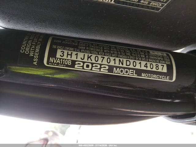 2022 HONDA NVA110 B 10