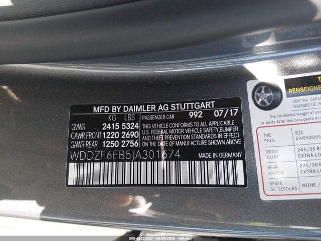 2018 MERCEDES-BENZ AMG E 43 4MATIC 9