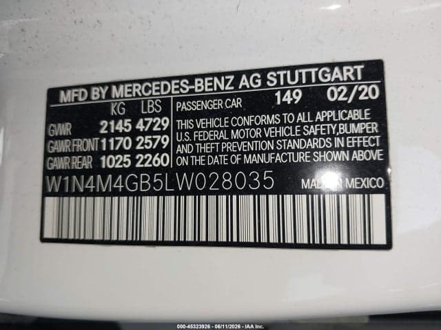 2020 MERCEDES-BENZ GLB 250 9