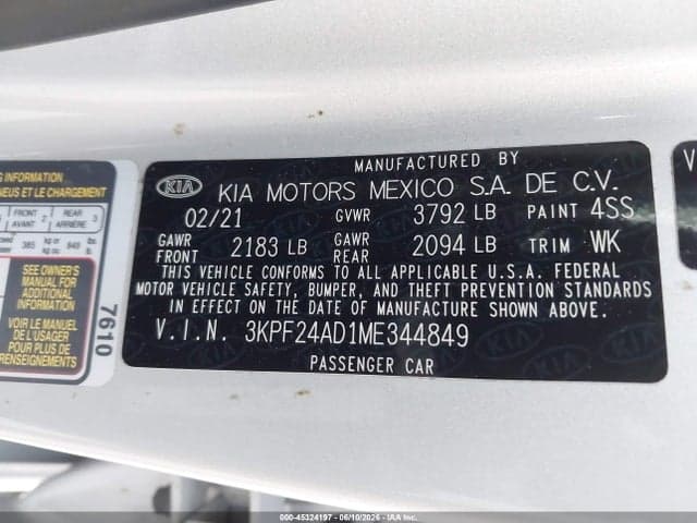 2021 KIA FORTE LXS 9