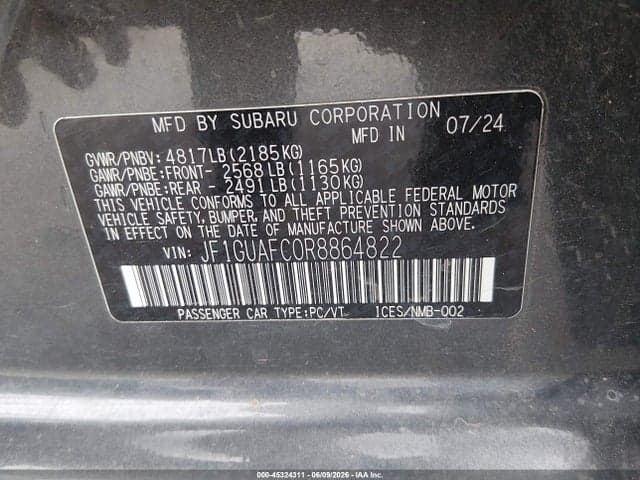 2024 SUBARU IMPREZA SPORT 5-DOOR 9