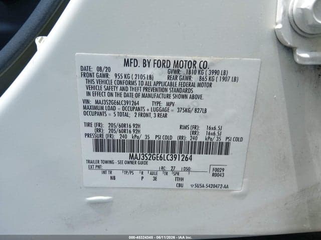 2020 FORD ECOSPORT SE 9