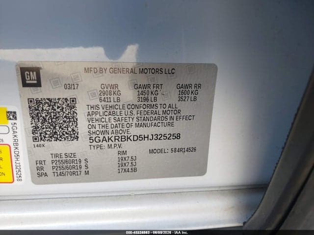 2017 BUICK ENCLAVE LEATHER 9