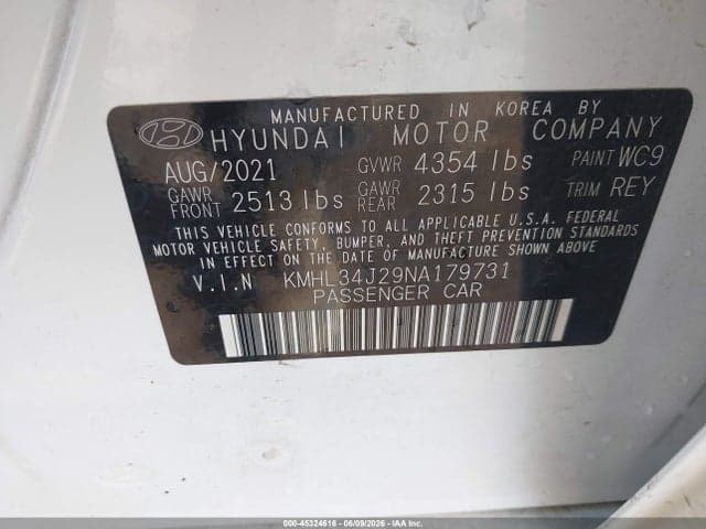 2022 HYUNDAI SONATA LIMITED 9