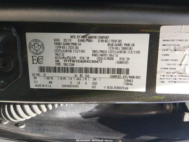 2019 FORD F-150 XLT 9